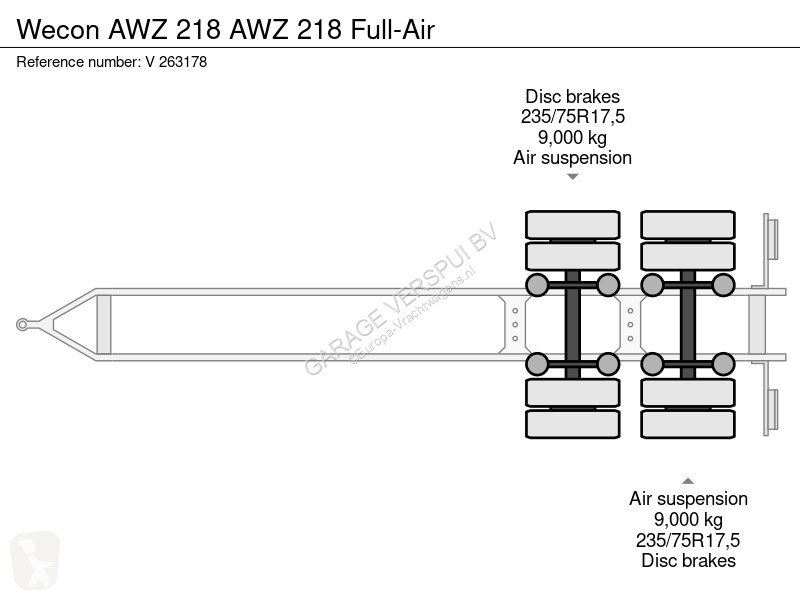 Wecon AWZ 218 AWZ 218 Full-Air semi-trailer