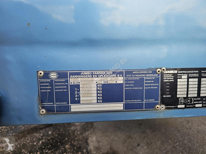 Sættevogn Jumbo DO 300 S/ 2 X STEERING /BPW...