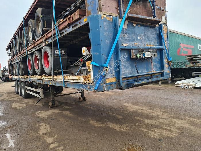 Semi Remorque Van Hool Plateau STACK OF 5 SEMITRAILERS SAF AND ROR ...