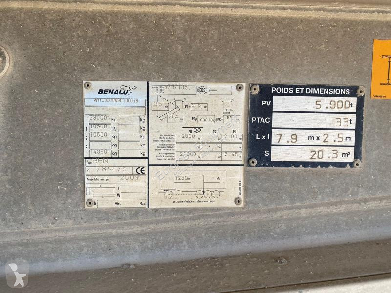 Semitrailer Benalu  Benne aluminium