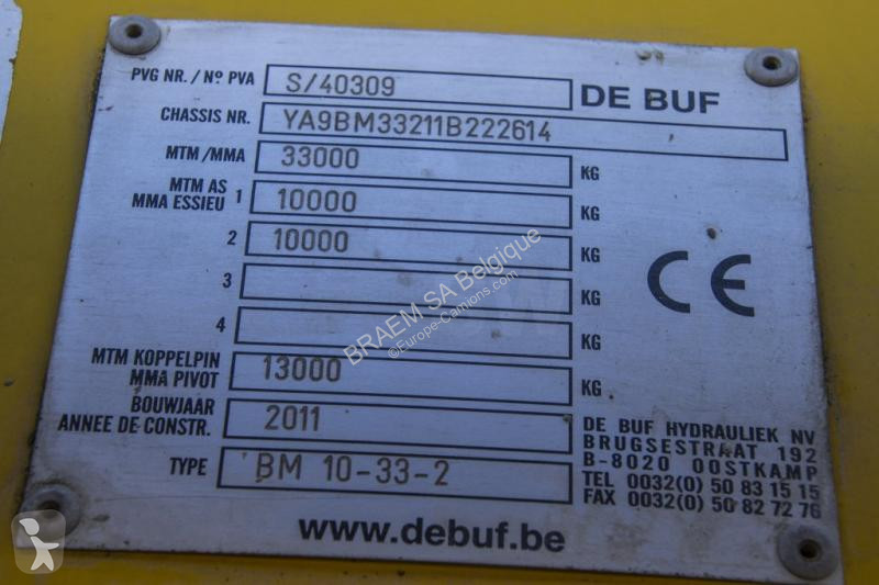 نصف مقطورة De Buf  MIXER/MALAXEUR/MISCHER-10M3...