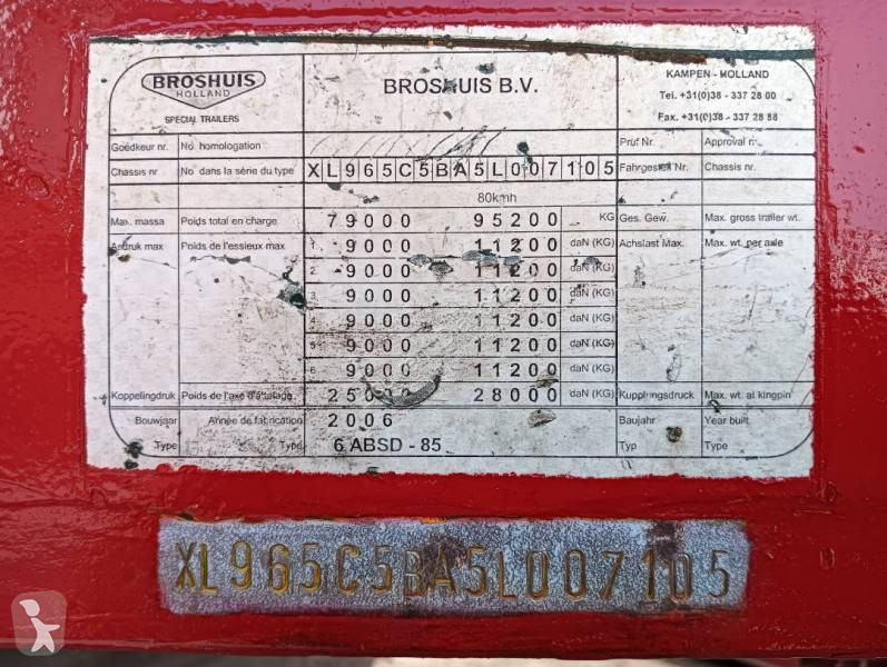 Semirimorchio Broshuis 6ABSD-85