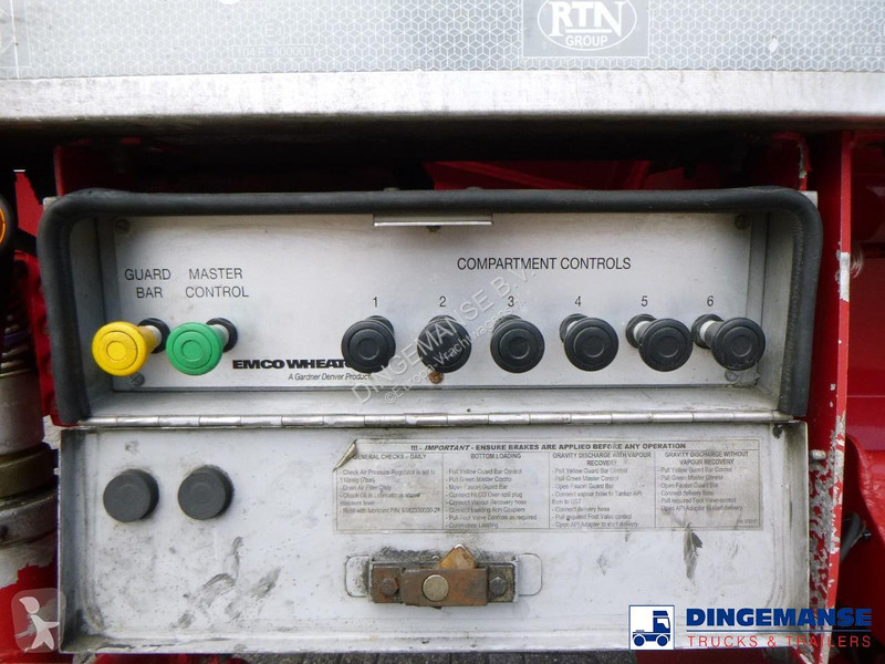 Semi remorque  Fuel tank alu 42.8 m3 / 6 comp +...