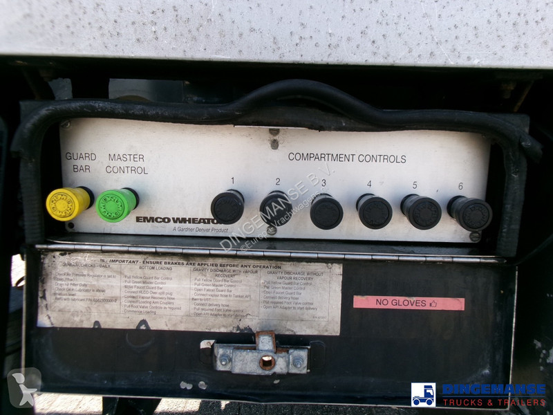 Oplegger  Fuel tank alu 42.8 m3 / 6 comp + pump