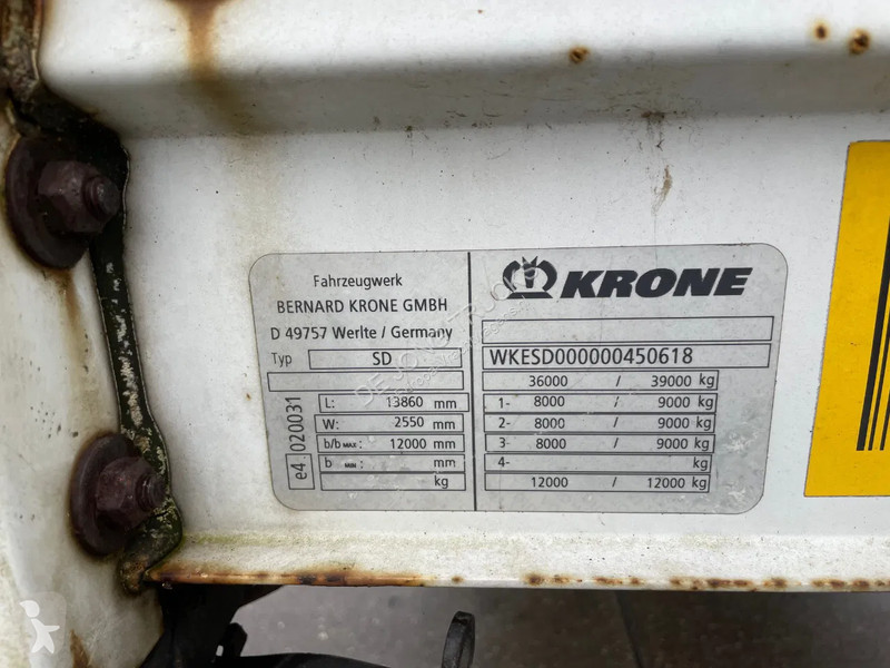 Oplegger Krone Tautliner / Rongpotten / Disc...