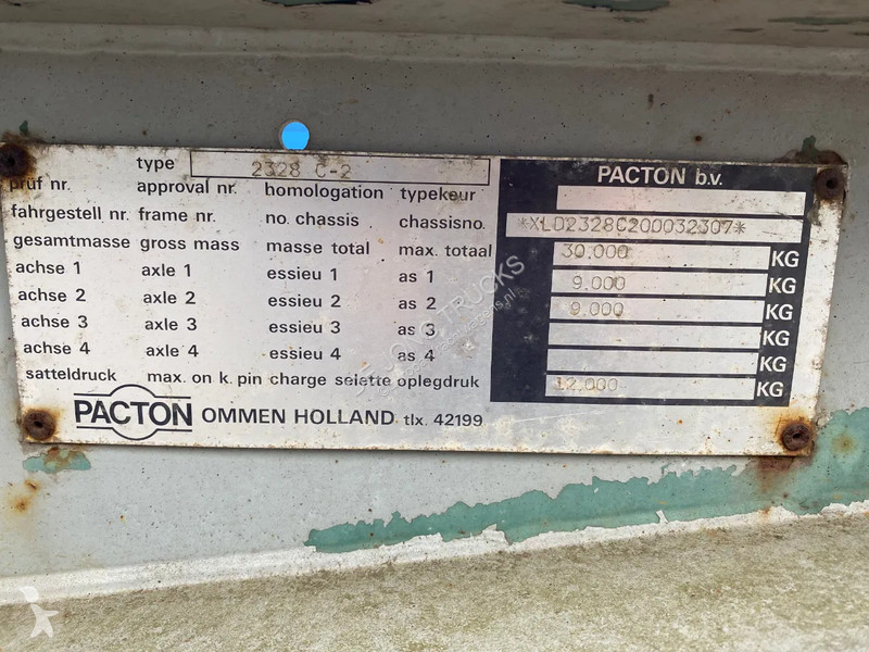 Semiremorca Pacton Container Chassis 20 FT /...