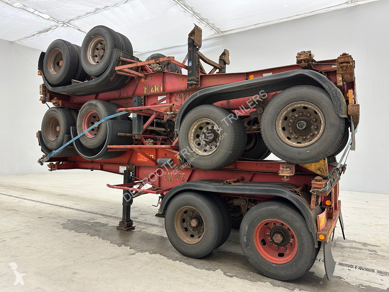 Semitrailer Van Hool Stack 4 x skelet 20 ft