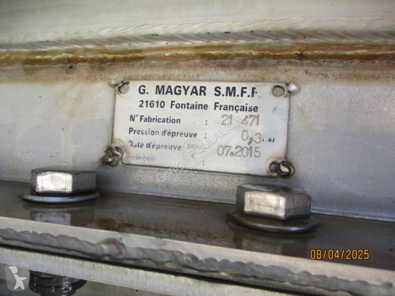 Semi reboque Magyar 3 essieux POMPAGE ELECTRIQUE
