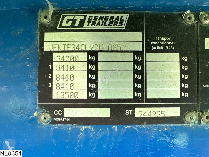 Oplegger Benalu kipper 53 m3