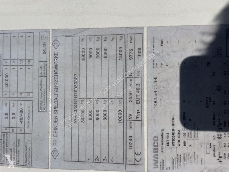 Semi reboque Feldbinder  EUT 40.3