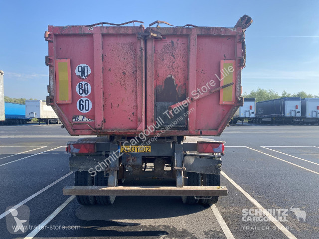 Oplegger  Semitrailer Tipper Steel half pipe body