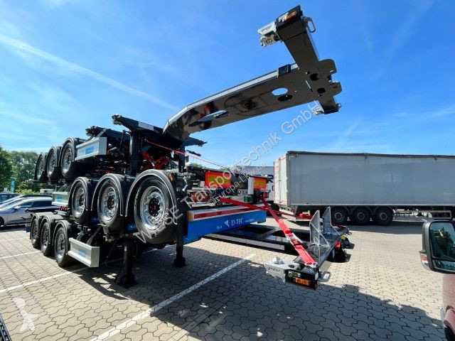 Semitrailer D-TEC Containerchassis Flexitrailer