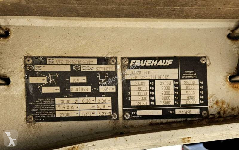 Semitrailer Fruehauf VFK TX34