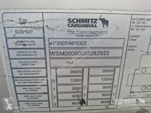 Semitrailer Schmitz Cargobull Curtainsider Varios