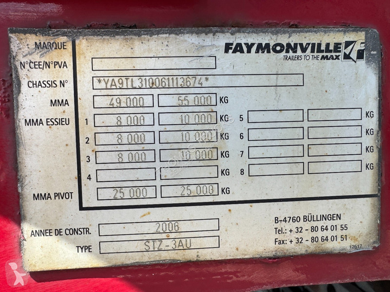Semiremorca Faymonville STZ-3AU,...