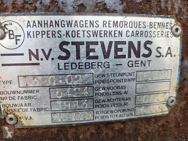 Semiremorca Stevens 1520.02 SEMI LOWLOADER...
