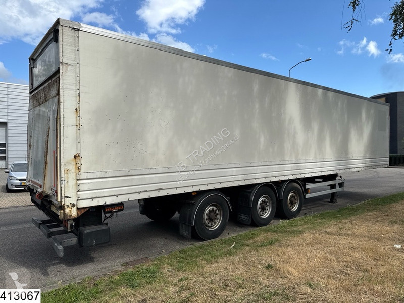 Semirimorchio Van Hool gesloten bak Dhollandia