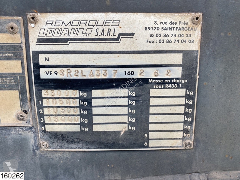 Semiremorca Louault kipper Steel chassis and...
