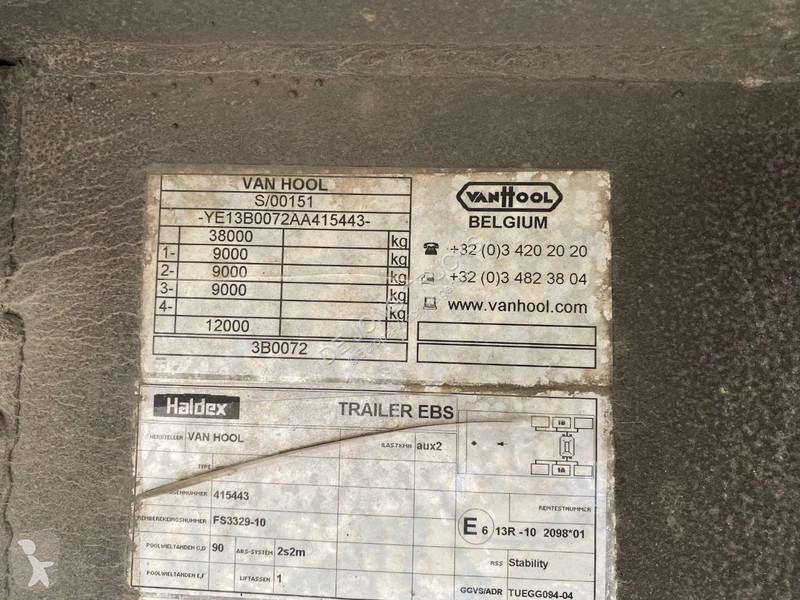 Oplegger Van Hool Tautliner / ADR / 1x Lift...