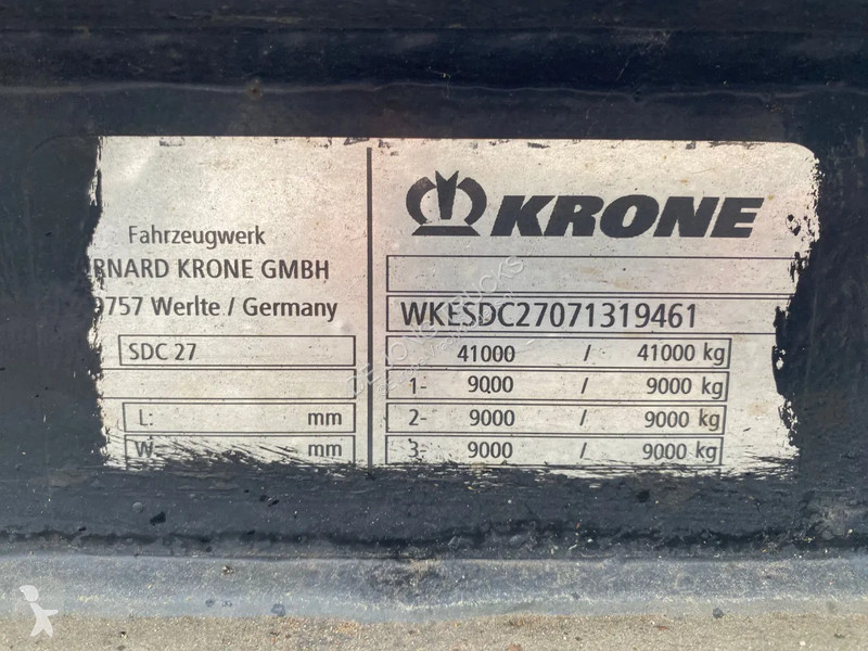 Semitrailer Krone C 27 / Container Chassis /...