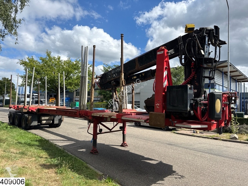 Oplegger Billaud Chassis Wood transport,...