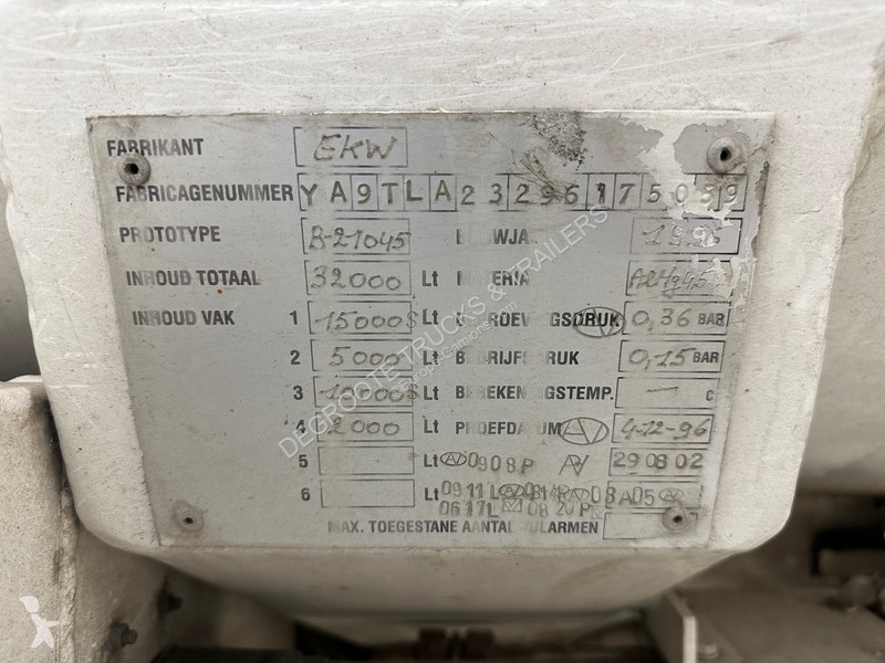 Semiremorca EKW Tank 32000 L
