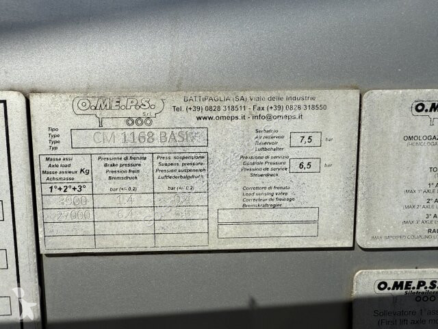 نصف مقطورة Feldbinder O.ME.P.S Silo Auflieger...