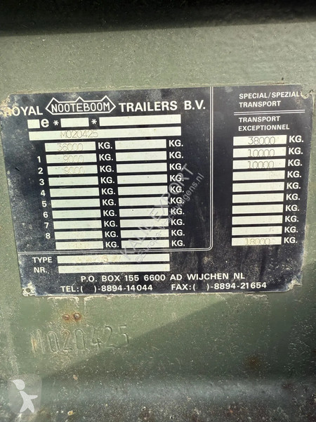 نصف مقطورة Nooteboom B-35 Lowbed 2 Axle Good...