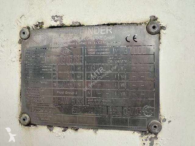 Semi remorque Feldbinder SILO 37000 LITRES