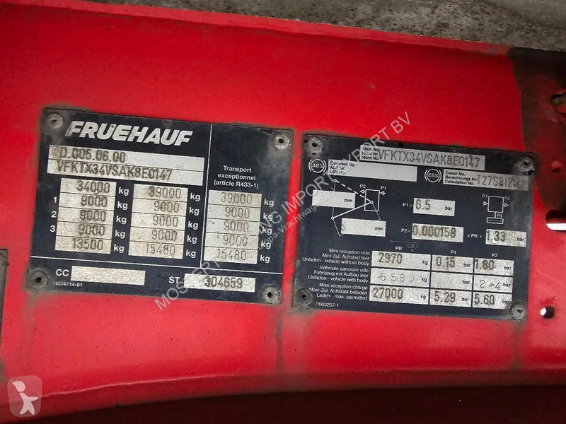 Semi reboque Fruehauf TX34 Fruehauf Enclosed...