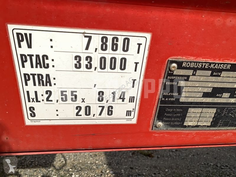 Semirremolque Robuste Kaiser S3302A Steel Trailer
