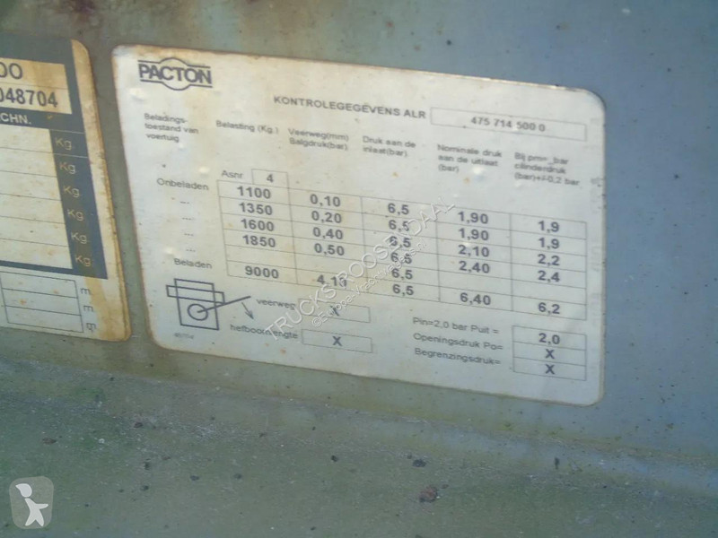 نصف مقطورة Pacton 3 AXLE