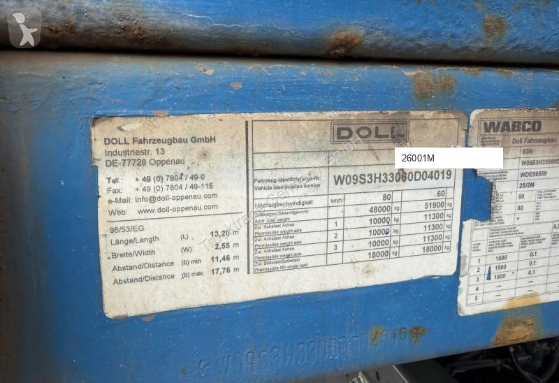 نصف مقطورة Doll 767 SH3 / Swiss-Vehicle