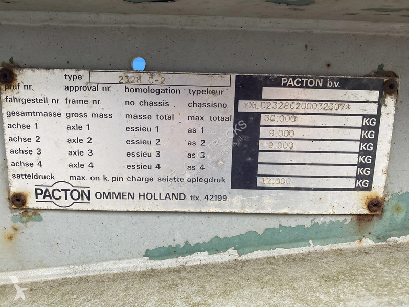 نصف مقطورة Pacton Container Chassis 20 FT /...