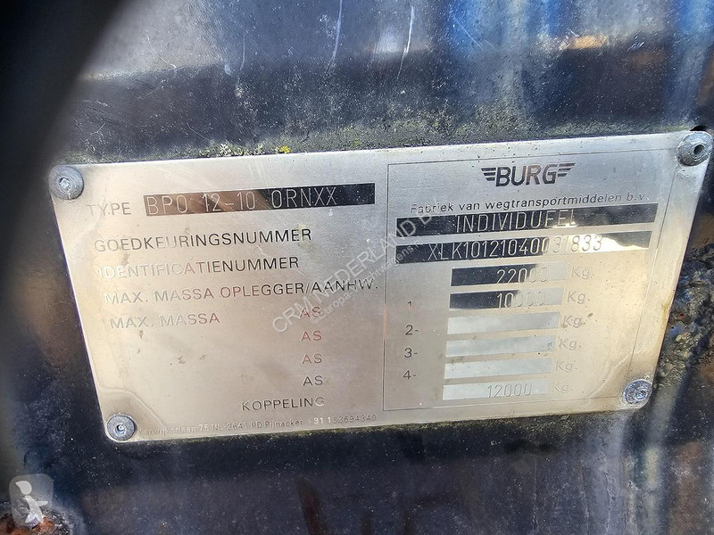 نصف مقطورة Burg BPO 12-10 ORNXX | USED FOR GAS...