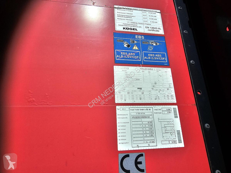 Semiremorca Kögel SN 24 - SLIDING ROOF - COIL -...
