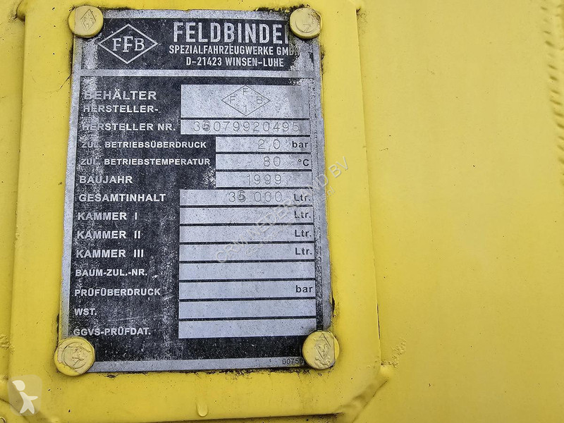Oplegger Feldbinder EUT 36.3 - POWDER TANK -...