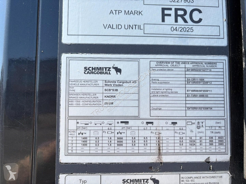 نصف مقطورة Schmitz Cargobull N/A + SCHMITZ...