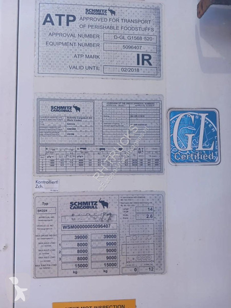 Oplegger Schmitz Cargobull 3 AXLE 20 X CARRIER...