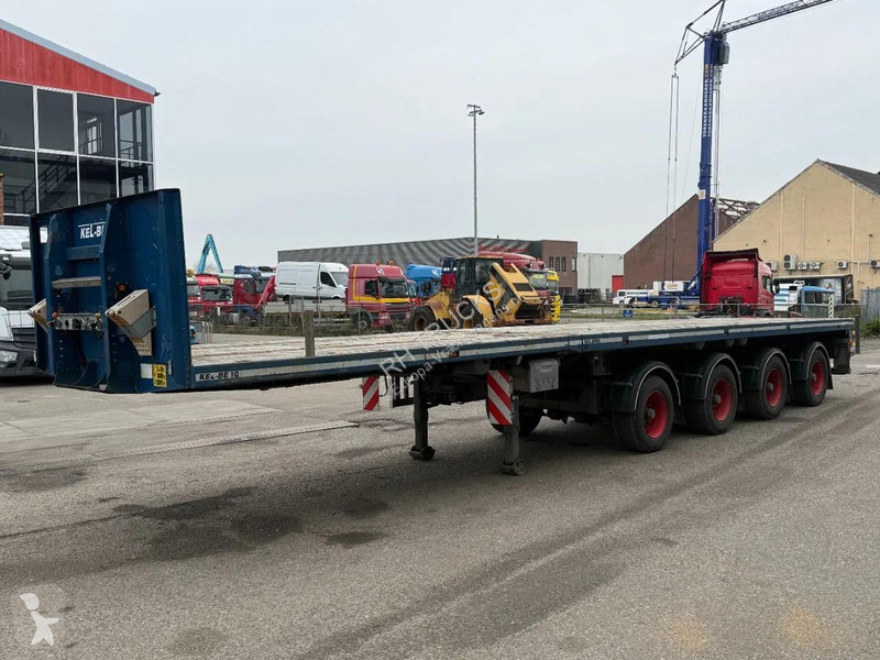 نصف مقطورة Broshuis 4 AXLE - BPW - 4X STEERING...