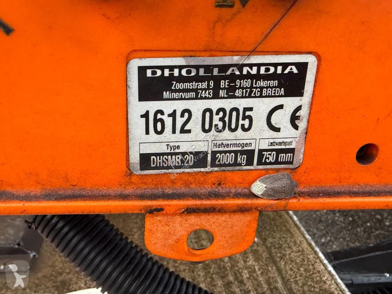 نصف مقطورة Krone ZZF 18 DHOLLANDIA LIFT 2.000 KG