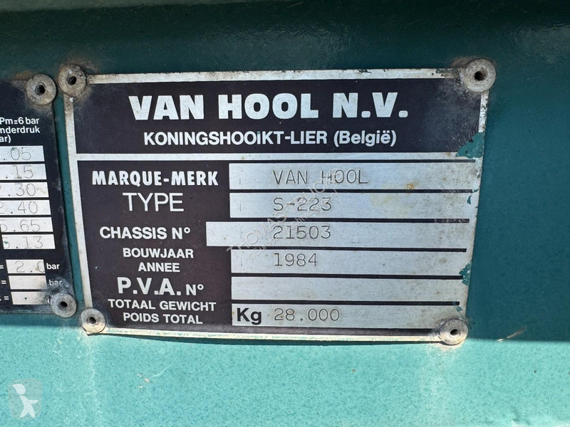 نصف مقطورة Van Hool 20 Ft Container Chassis,...