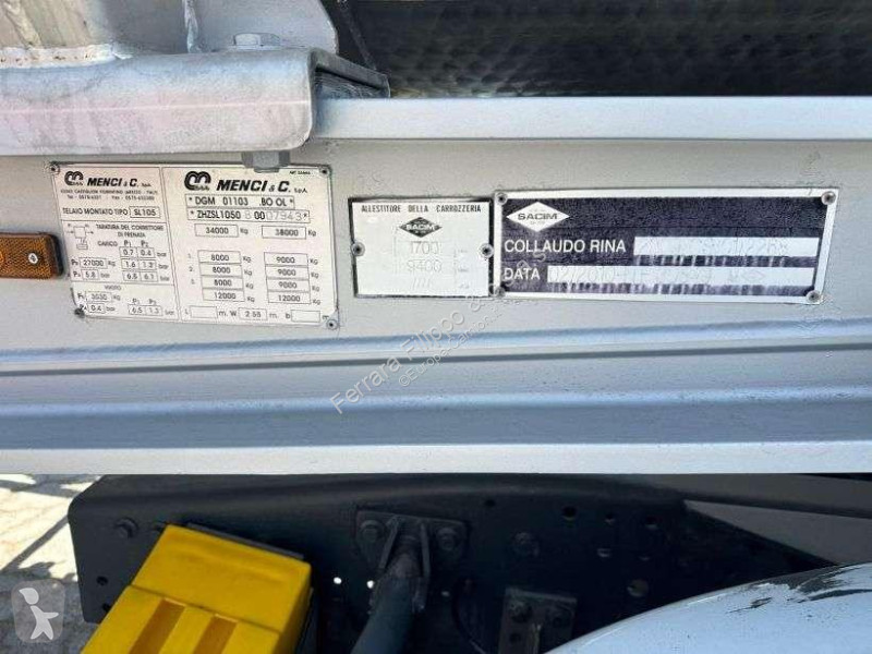 نصف مقطورة Menci Cisterna SACIM acciaio