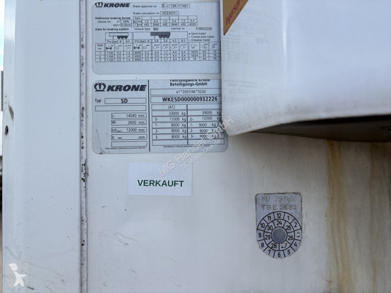 نصف مقطورة Krone Kühlauflieger,  Thermo King...