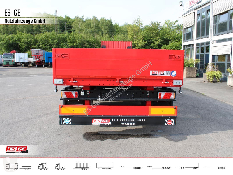 Semirimorchio Kögel 3-Achs-Mega Chassis, Bordwände