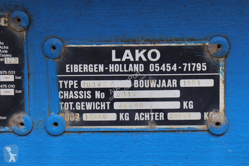 Semi remorque Lako TU346 A