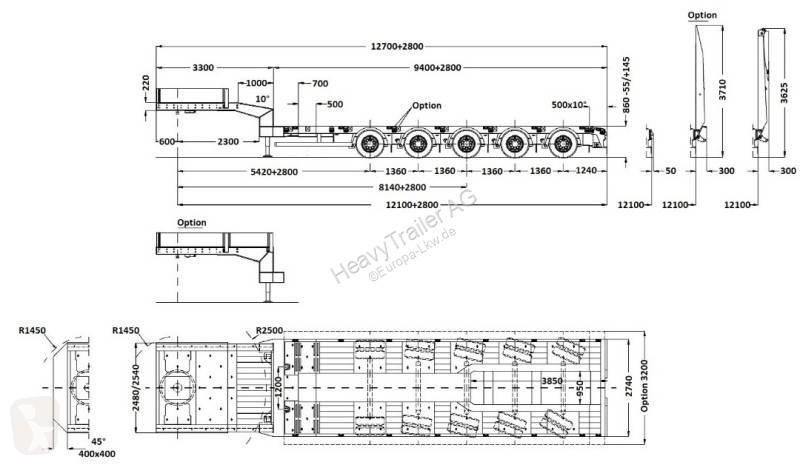 Semirremolque Faymonville 5-Achs-Tele-Semi m....