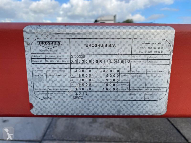 Félpótkocsi Broshuis MFCC Multi / 2x Extendable...