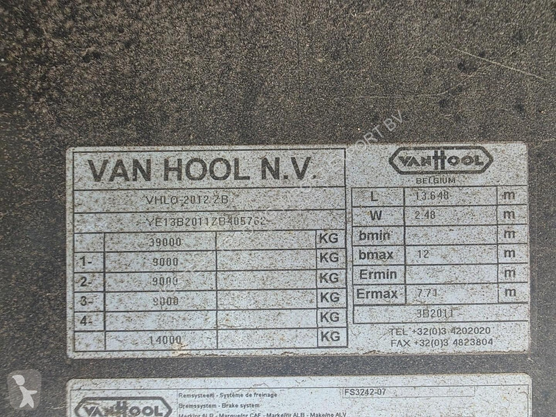 Van Hool 3B2011 - BPW - Drum 3-axle...