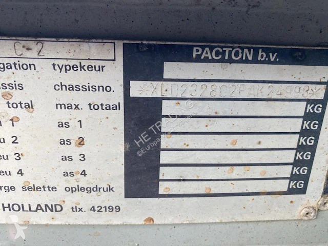 Pacton 238 C-2 2 asser, bladvering,...